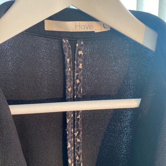 Long blazer L black Simon - Picture 3 of 4